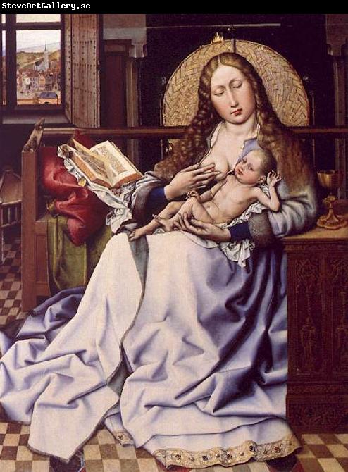 Robert Campin The Virgin and the Child Before a Fire Screen